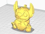 Stitch F Keychain-1