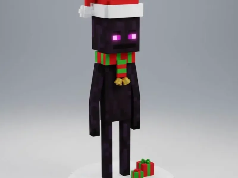 enderman navideño