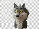 Unloved Wolf Keychain-2