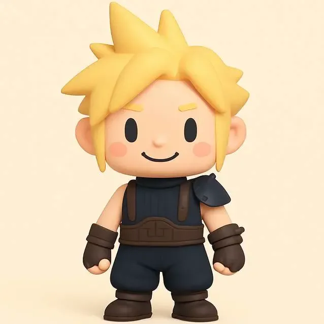 Chibi Cloud Strife Final Fantasy