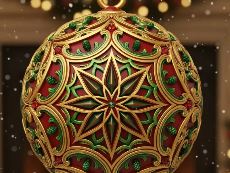 Christmas bauble/bola navideña 13