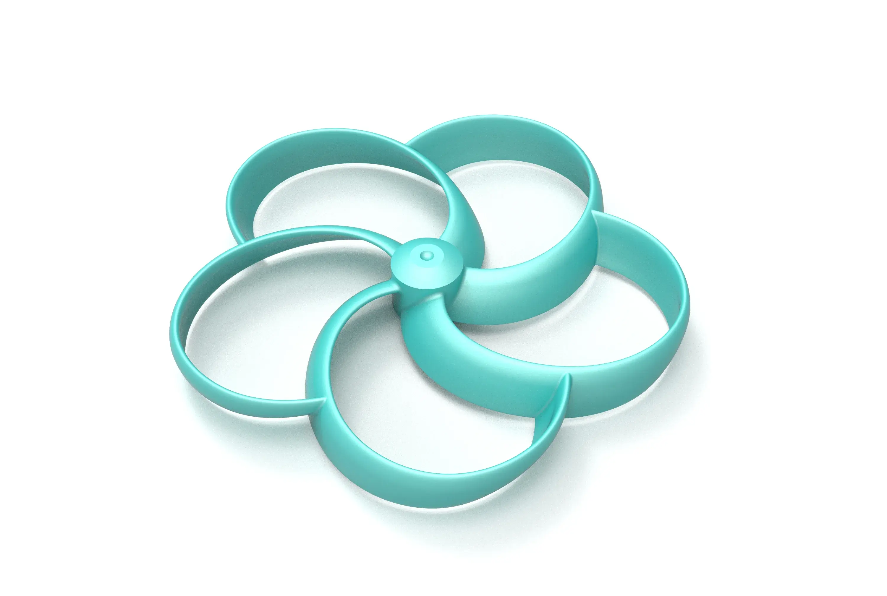 Toroidal drone propeller - 5 blades