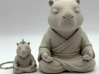 Capybara Monk & Keychain
