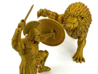 Gladiator & Lion