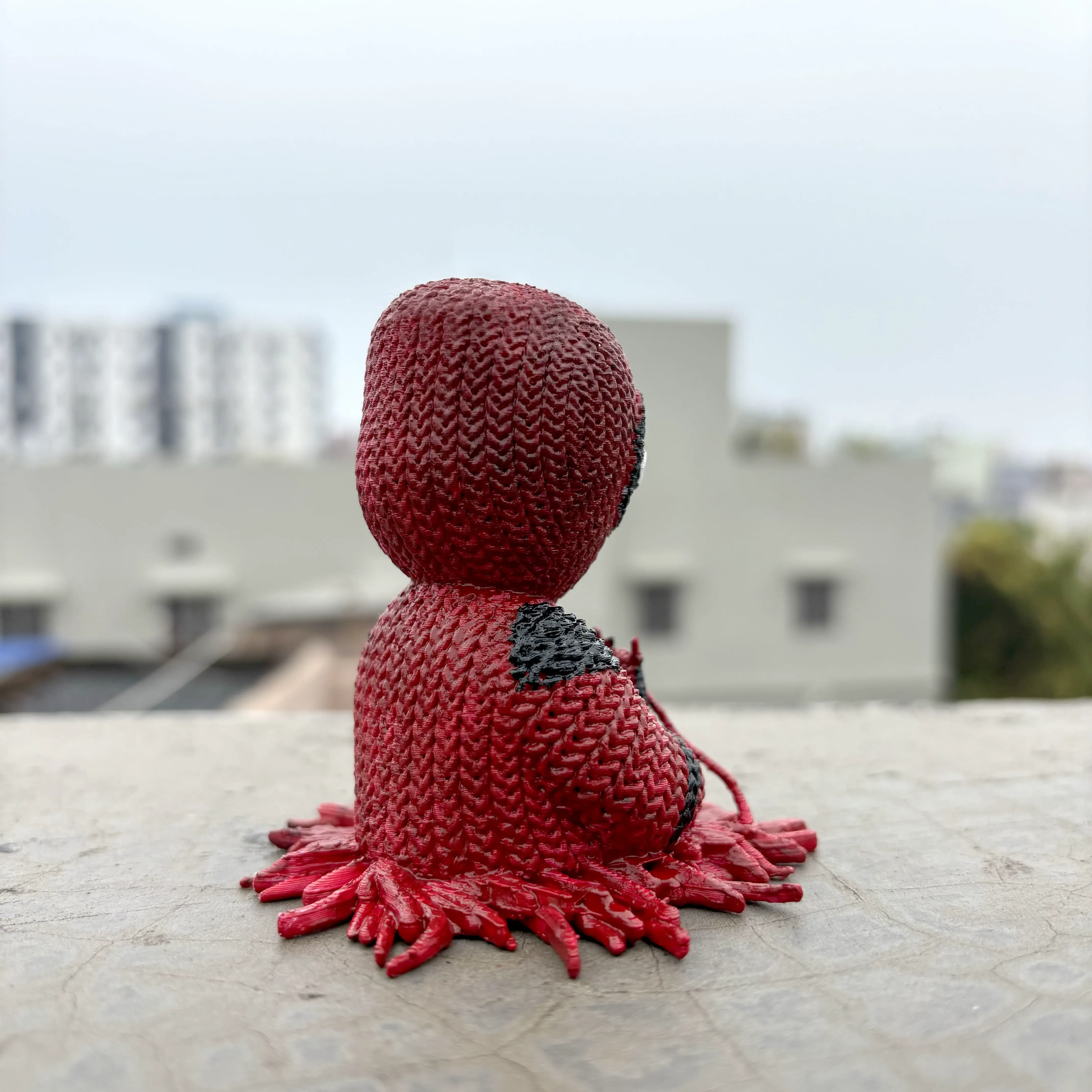Knitted Deadpool (Knitting Himself)