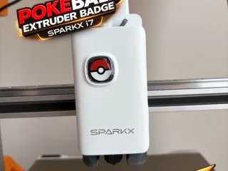 SPARKX i7 Pokeball Extruder Badge – Secure Fit Version