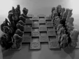 Medieval vs Future chess set-0
