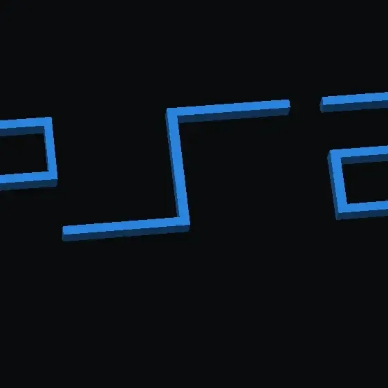 PS2 remote stand lettering 