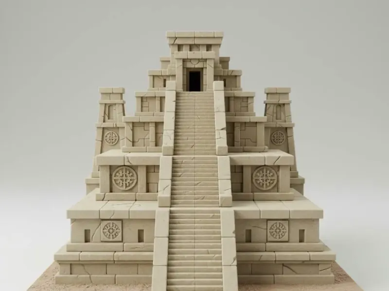Ivory Step Pyramid – Lost Kingdom Ruins Diorama