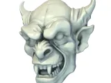 Gargoyle Monster Head – Dark Fantasy Creature Model-1