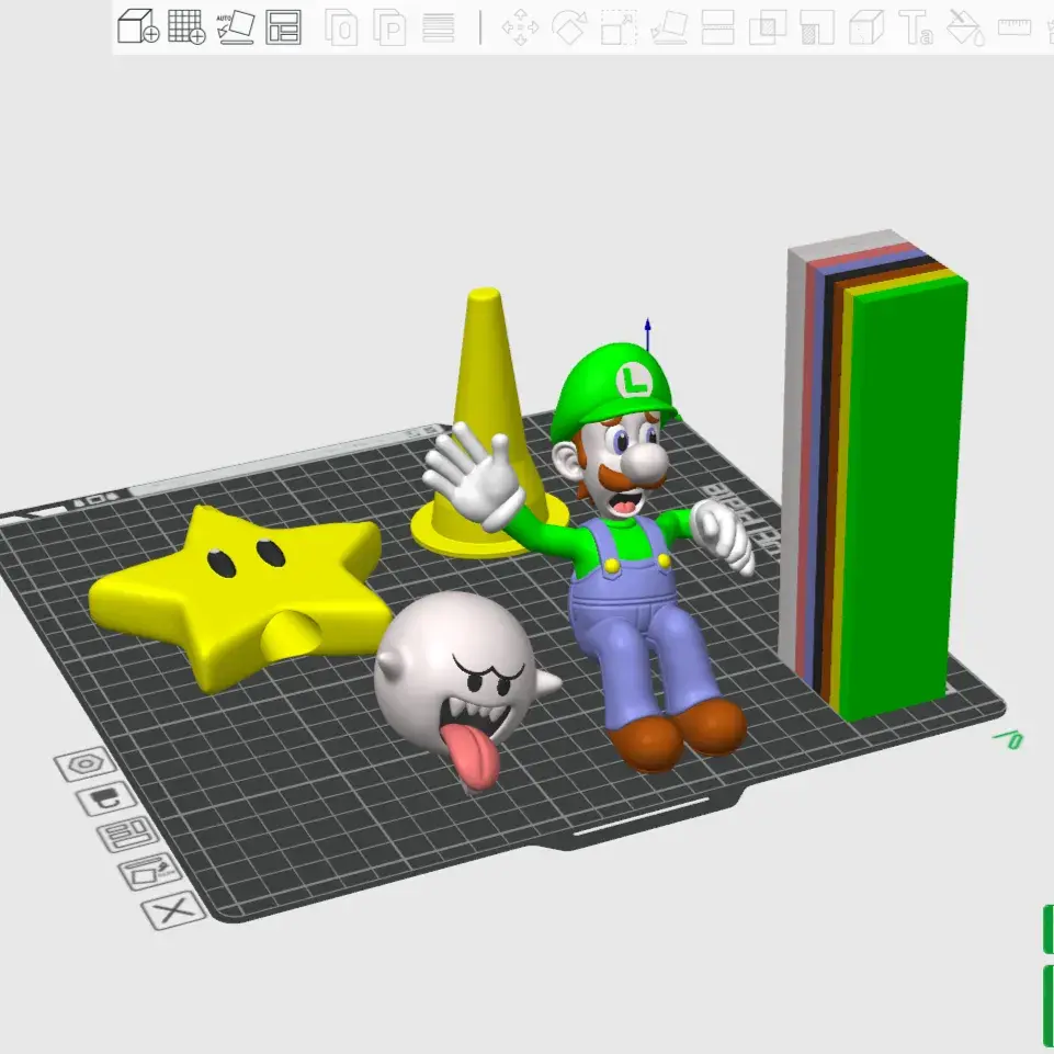 Luigi Christmas Star /3MF