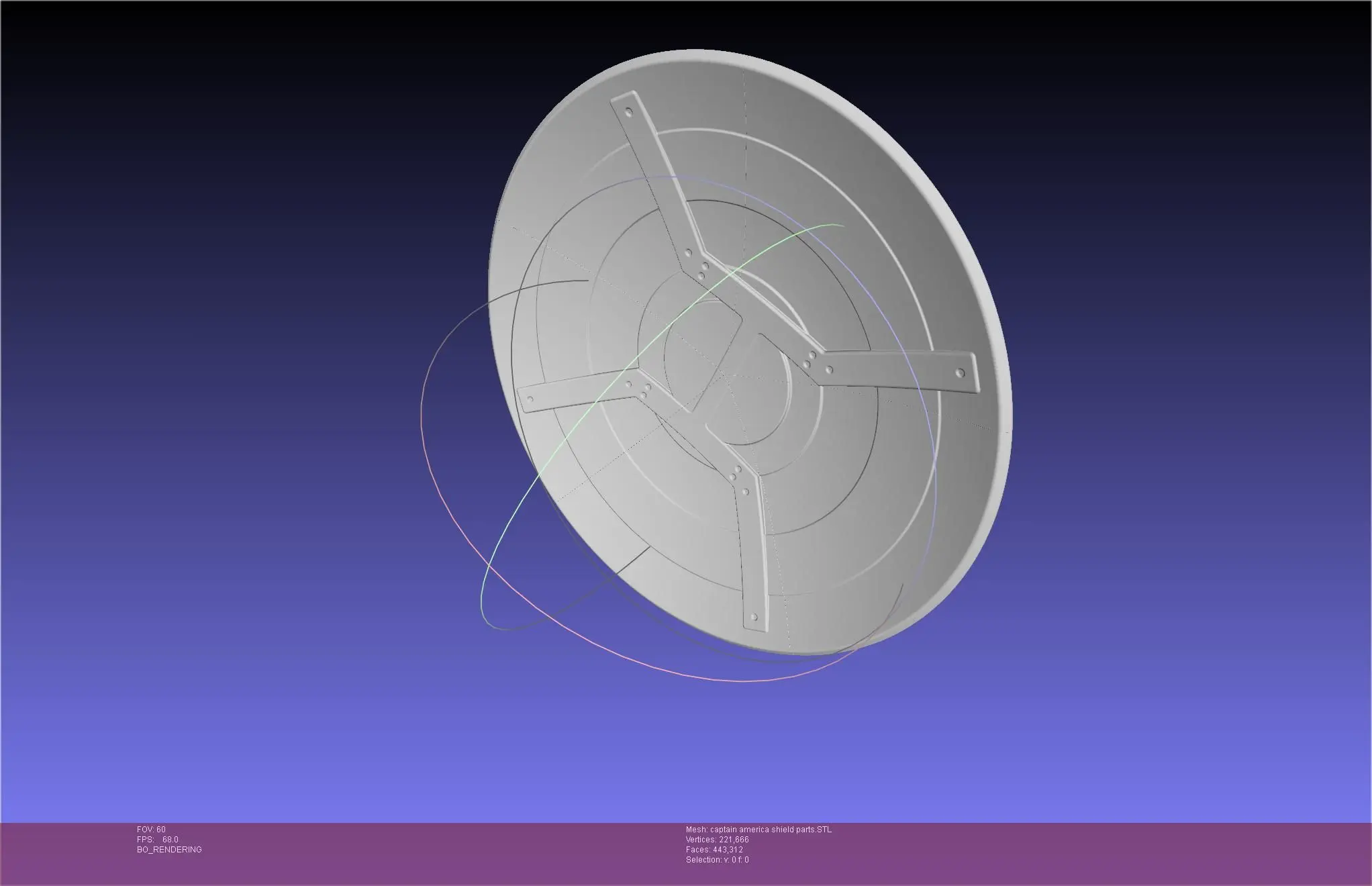Captain America Shield Printable Assembly