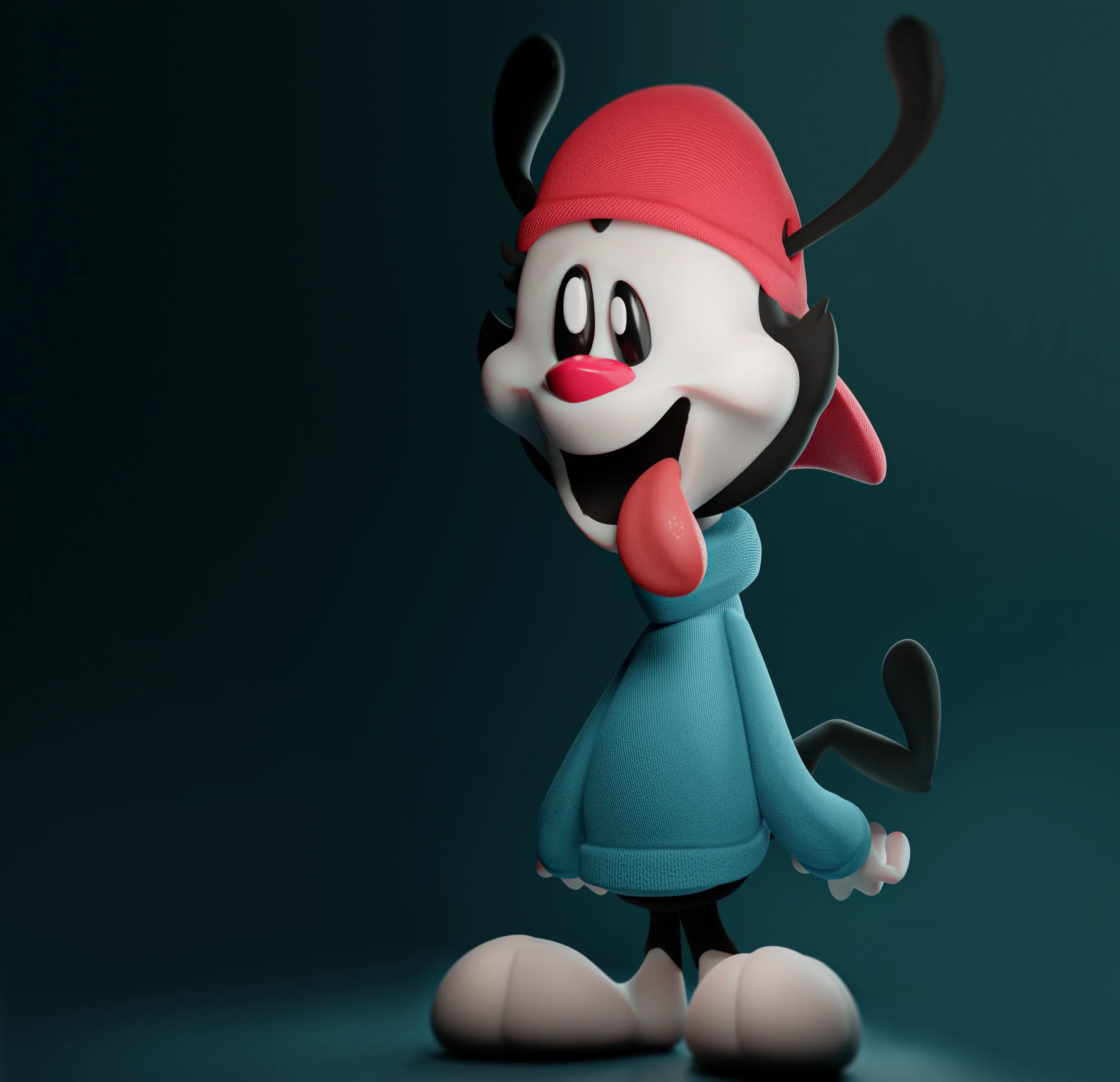 Стилизованный персонаж Вакко из Animaniacs