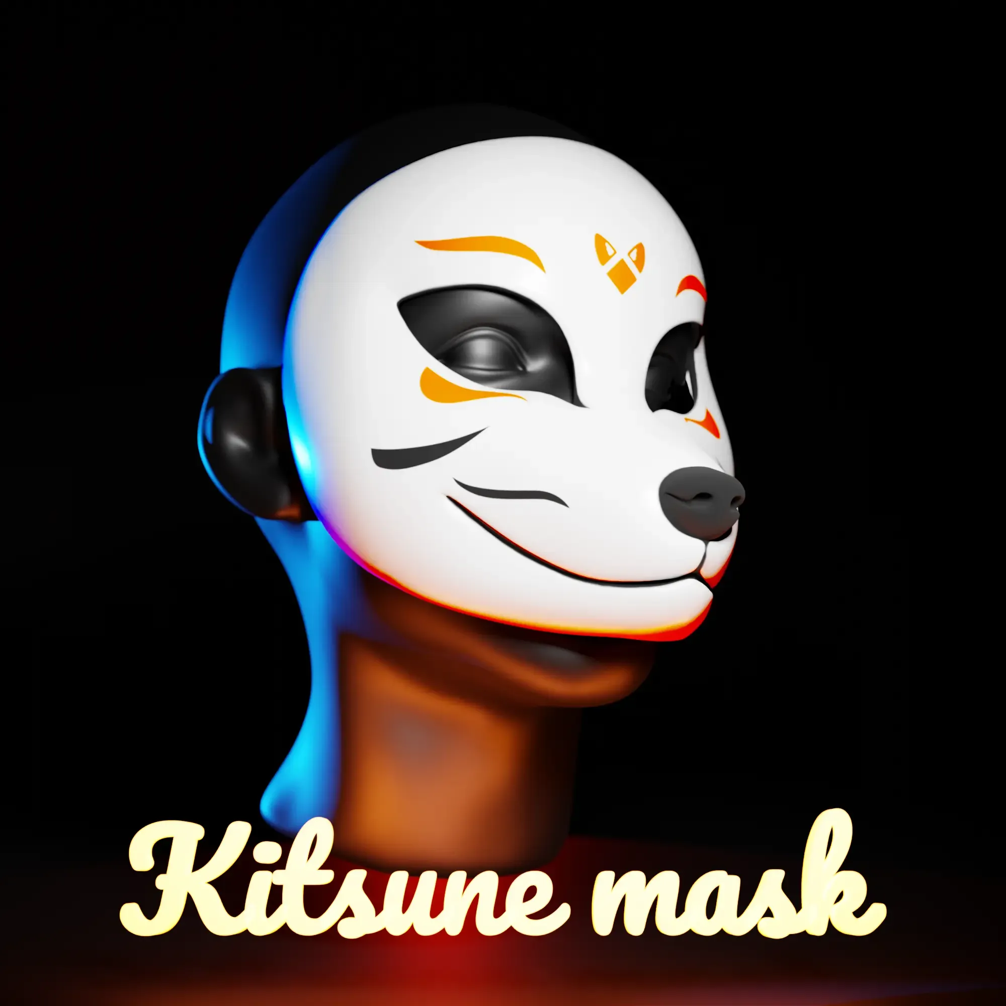 Fox Kitsune mask for cosplay