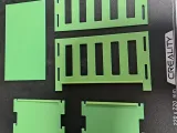 Doll Miniature Bed, Interlocking Connections-1