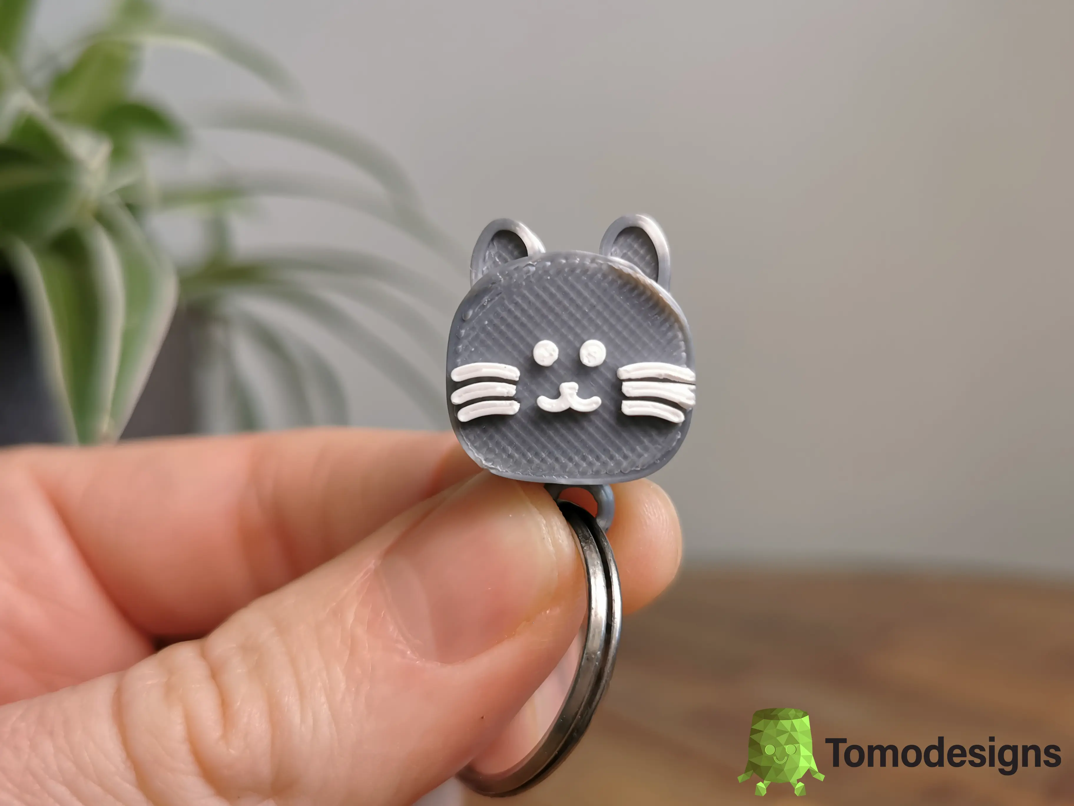 Mini Flip Cat Ears Keychain