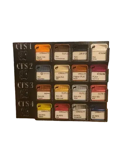 CFS Filament Swatch Display