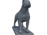 Dogo Argentino Low Poly - 3D Model-1