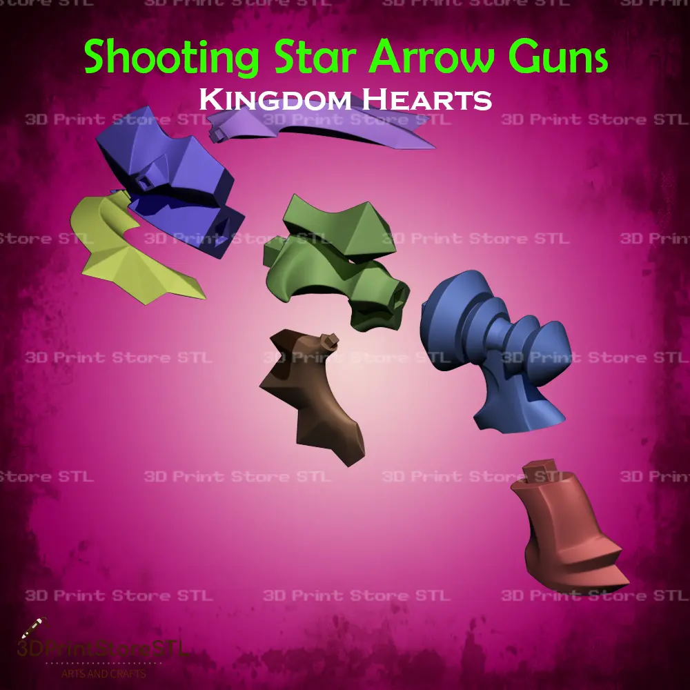 Shooting Star Arrow guns Cosplay Kingdom Hearts - STL File