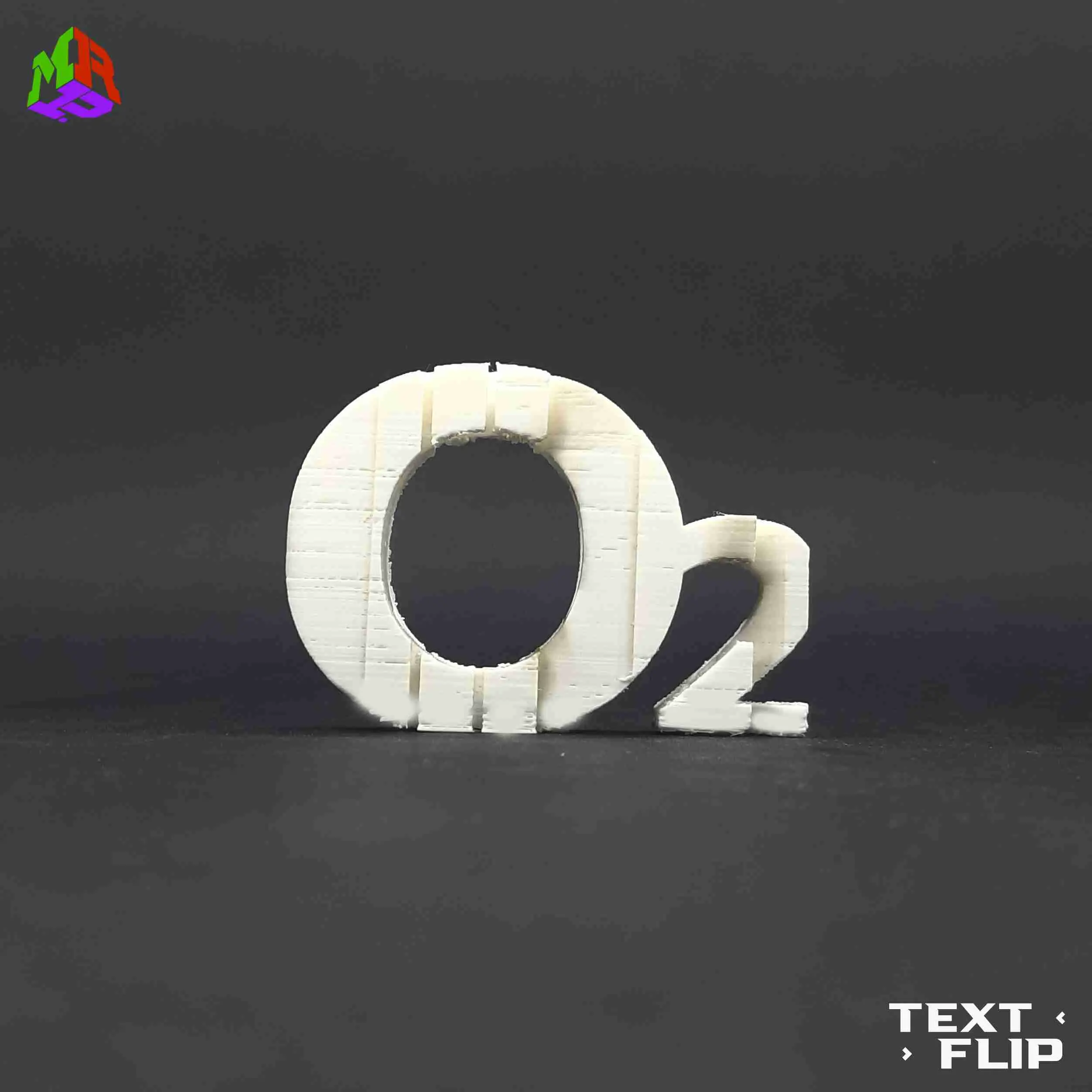 Text Flip - O2 (Oxygen)