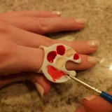Nail art palette ring
