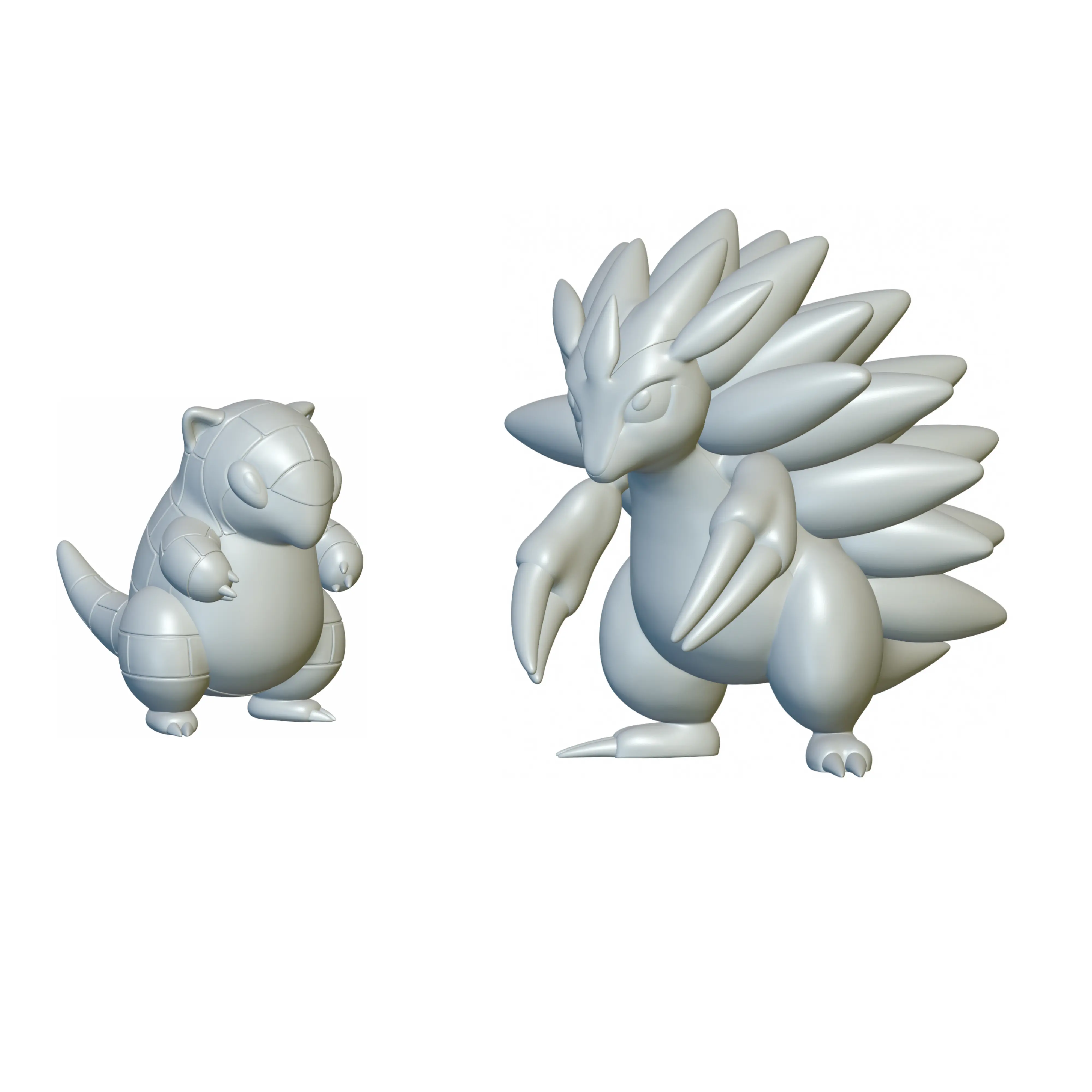 Pokemon Sandshrew & Sandslash (#27 & #28) - 3D Printing!