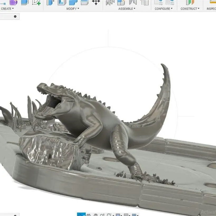 Croc swamp dice tower