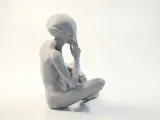 Thinking Alien Figurine Fantasy 3D Printable-1