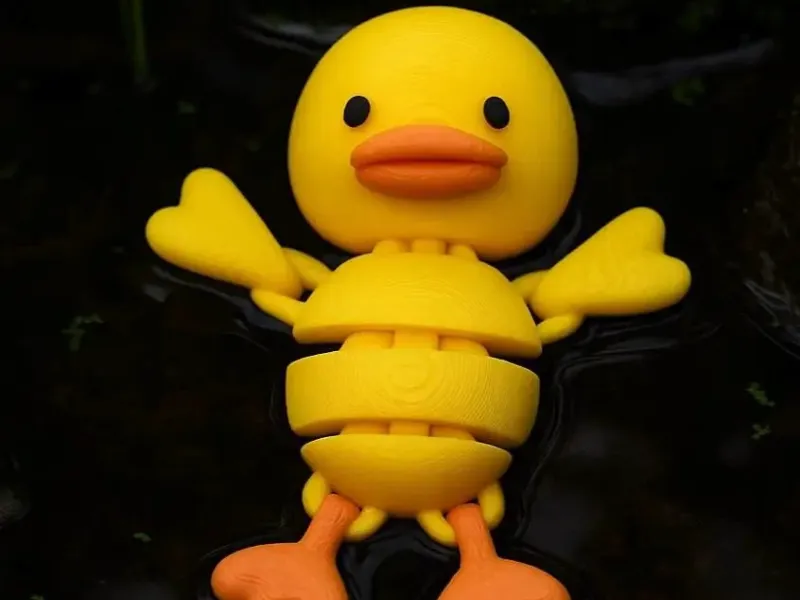 Flexi Duck Toy – Cute Articulated Fidget Animal