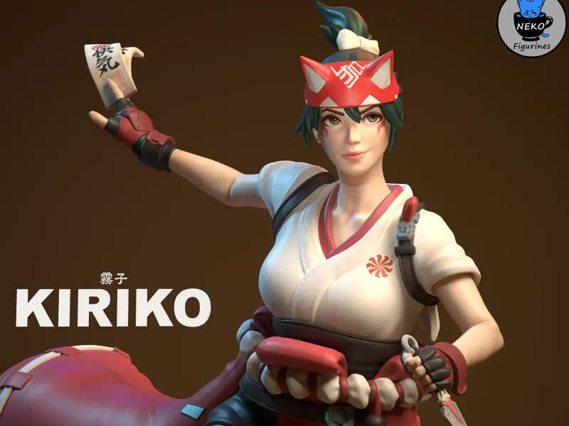 Kiriko OverWatch 2- STL Figurine de jeu pour impression 3D