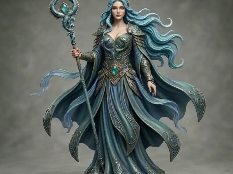 Zodiac Inspired 3D Collectibles Pisces Female Character