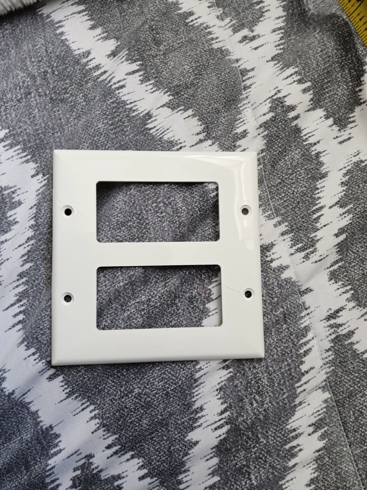 Double light switch cover