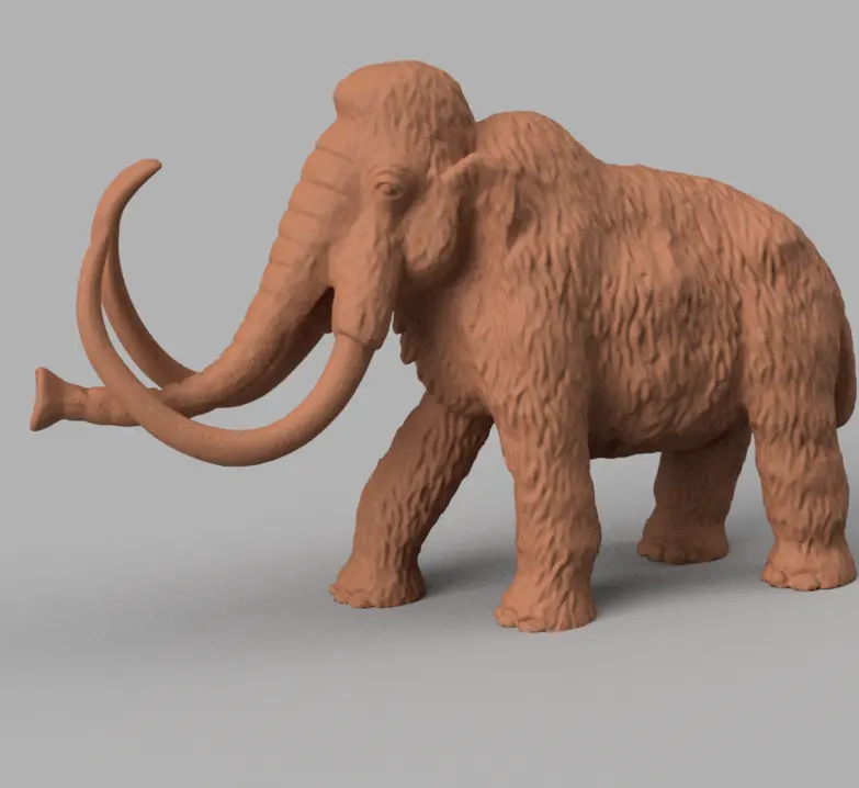 Mammoth mammouth STL & 3MF File for 3D Printing | キャラクターと