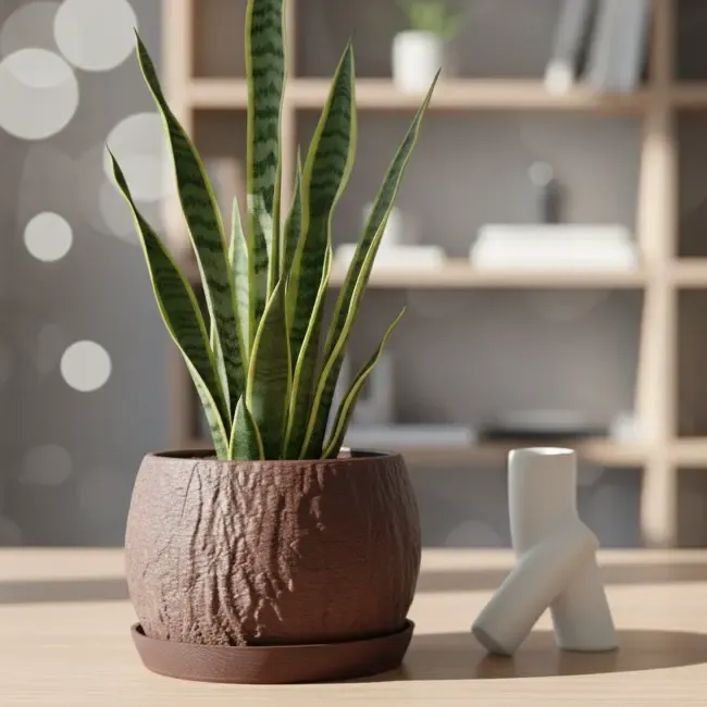 Natural Wood Planter