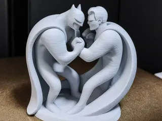 Batman vs. Superman (Abstract Art)
