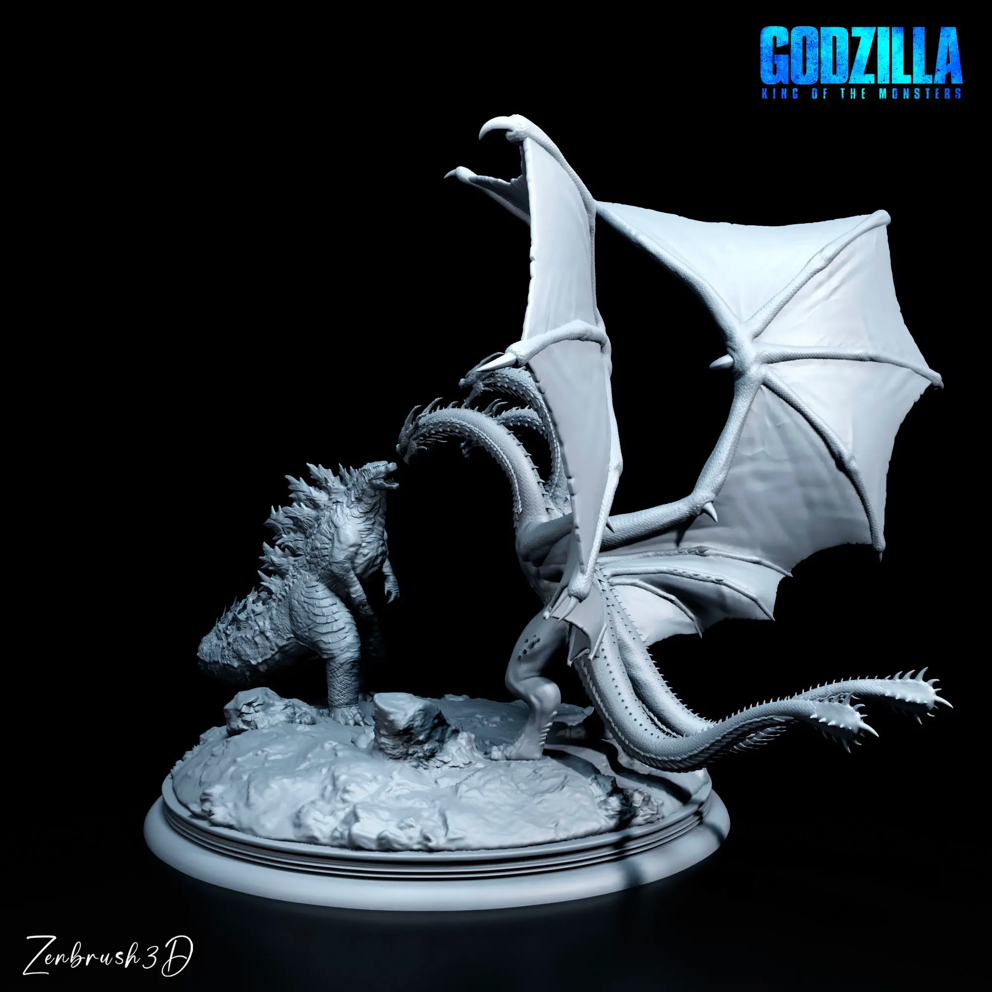 GODZILLA VS KING GHIDORAH - IMPRESIÓN 3D
