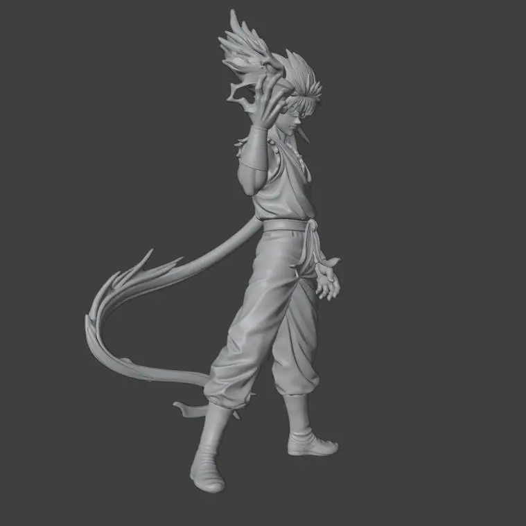 Hiei Yuyu Hakusho Anime Action Figure (Diseño Mejorado)