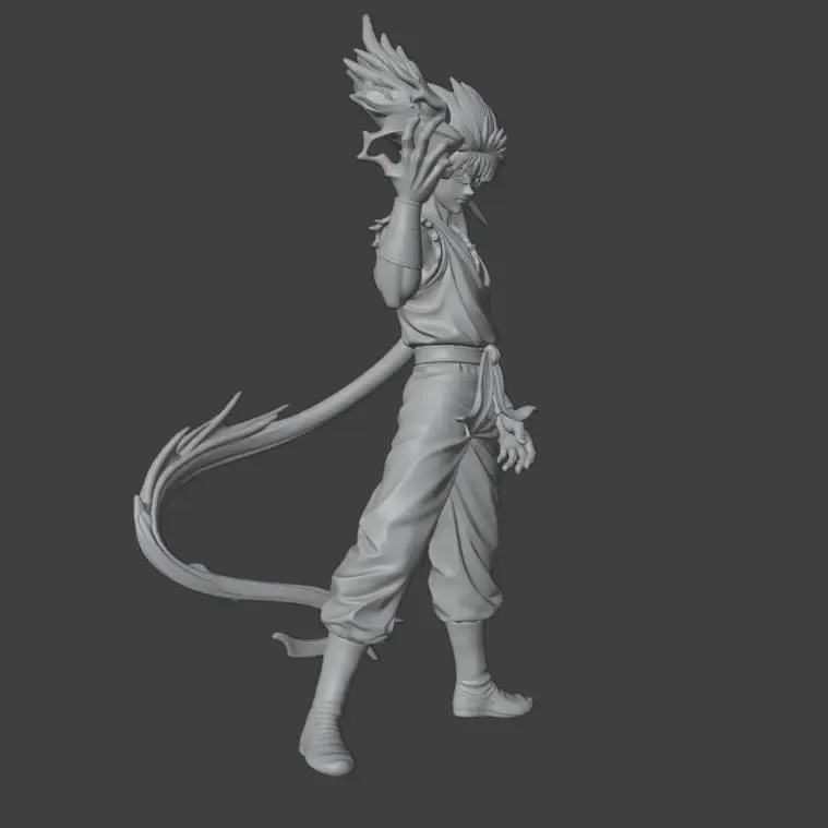 Hiei Yuyu Hakusho Anime Action Figure (Diseño Mejorado)
