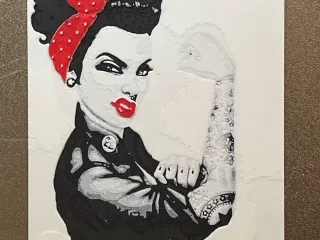 Hueforge Rebel Pin-Up Wall Art