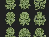 Rose Flower Design Pack – 9 Decorative CNC & Laser Cut-4