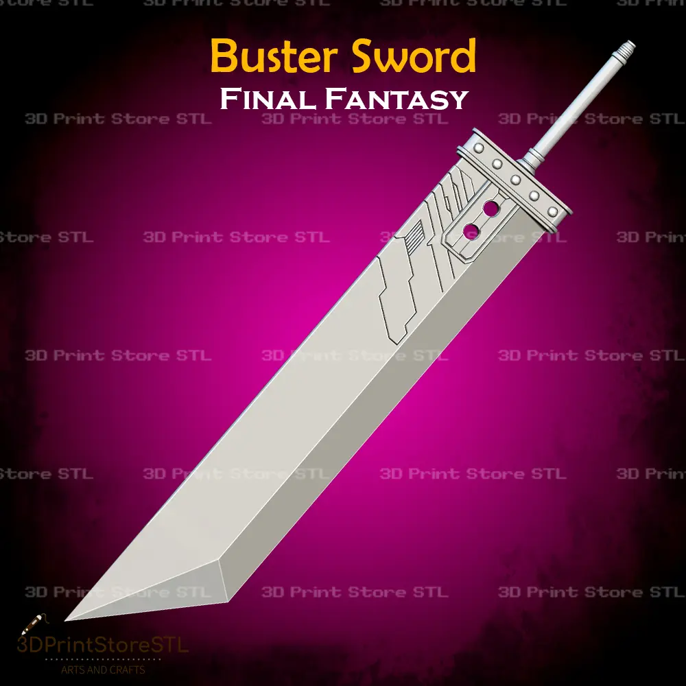 Buster Sword Cosplay Final Fantasy VII Remake - STL File