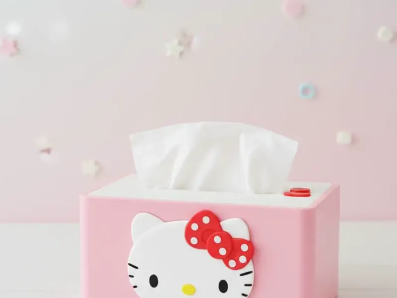 Caja de pañuelos de Hello Kitty