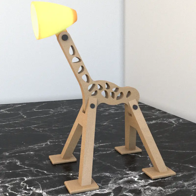 Giraffe lamp