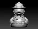 Rubber Duck - Firefighting duck - 3D print-5