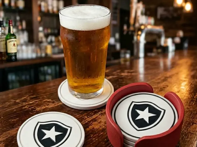 BOTAFOGO COASTERS AND HOLDER