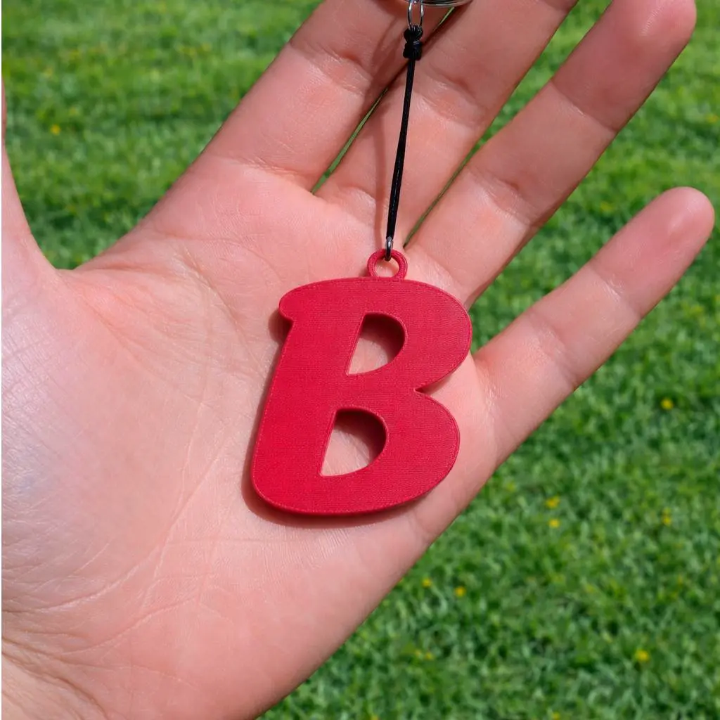 Initial b Keychain