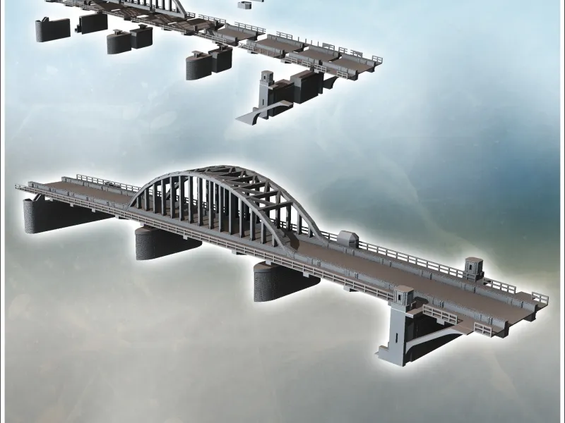 John Frost Bridge (Arnhem, Netherlands) - miniatures warhamm
