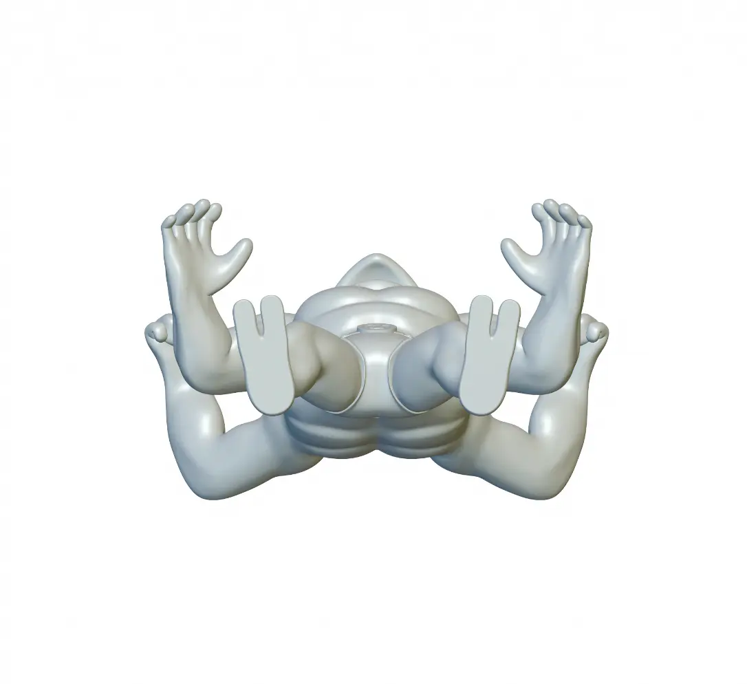 Pokemon Machamp #68 - Ready for 3D Printing!