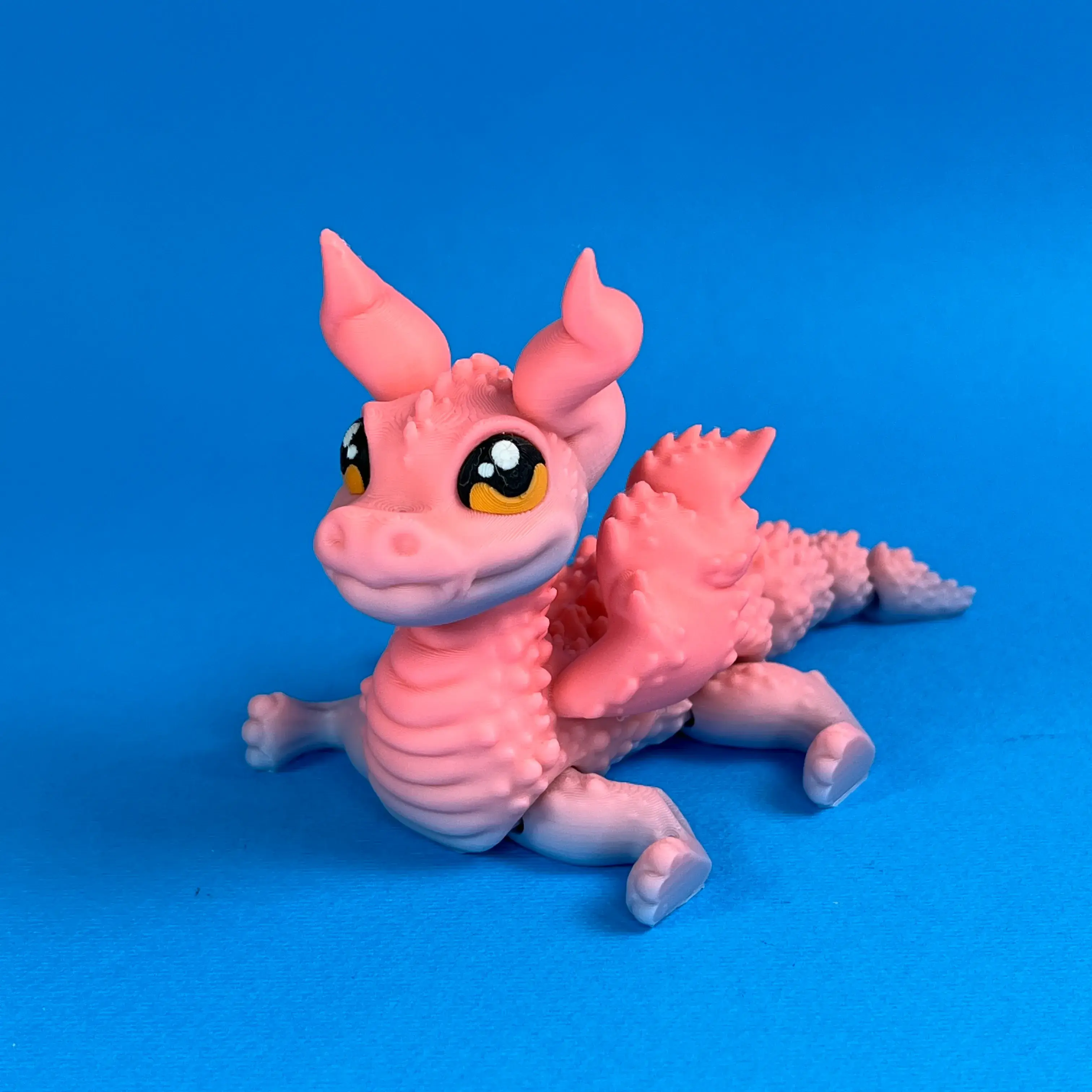 Articulated Horned Dragon, Flexi Toy Print-In-Place