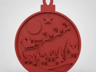 Adorno colgante navideño Santa Claus